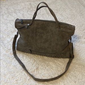 Women shoulder nubuck Vintage handbag